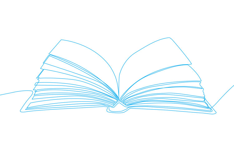 Graphic of an open book