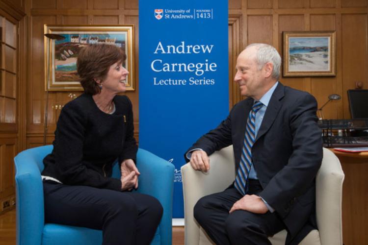 Professor Louise Richardson and Professor Michael Sandel