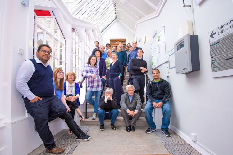 Informal group shot of staff members