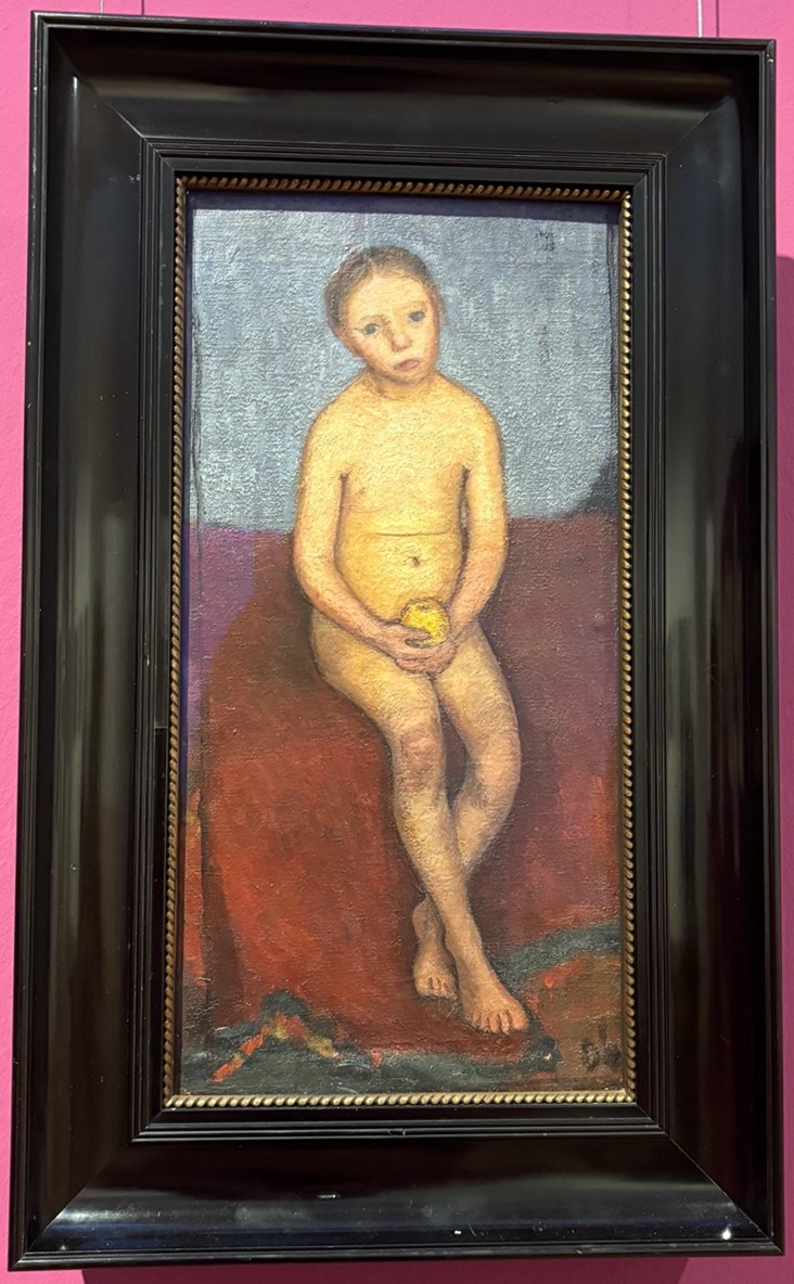 Paula Modersohn-Becker, Sitting Girl Nude with Apple, 1906