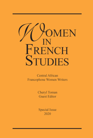 Journal cover - Women in French Studies