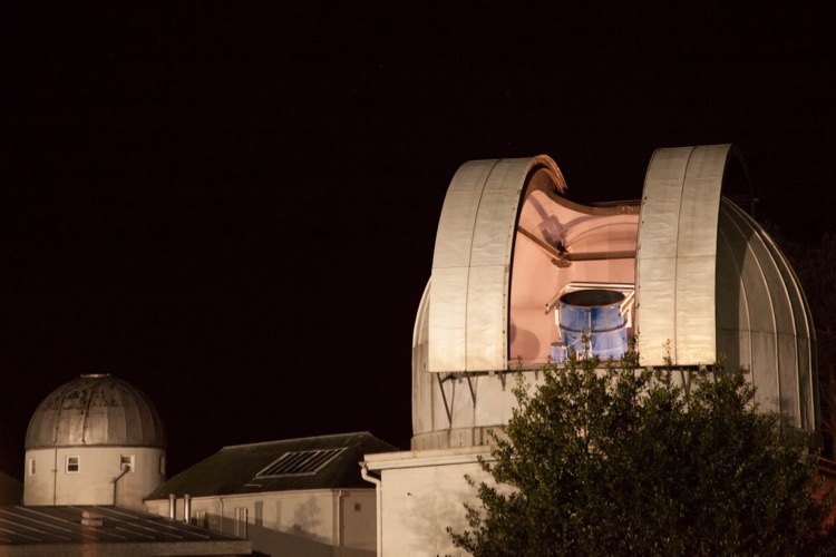 The James Gregory Telescope with an open dome.