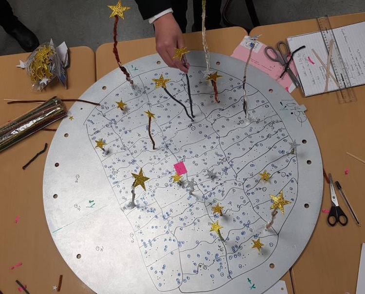 Plug plate from the Sloan Digital Sky Survey.