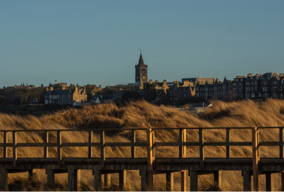 Students on west sands