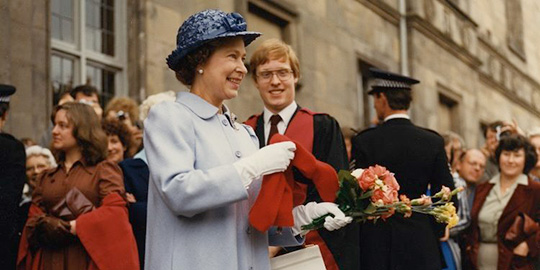 the queen in st andrews