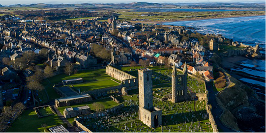 aerial view of st andrews