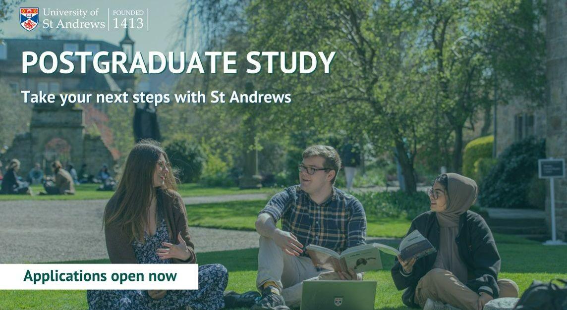 Students studying on the grass