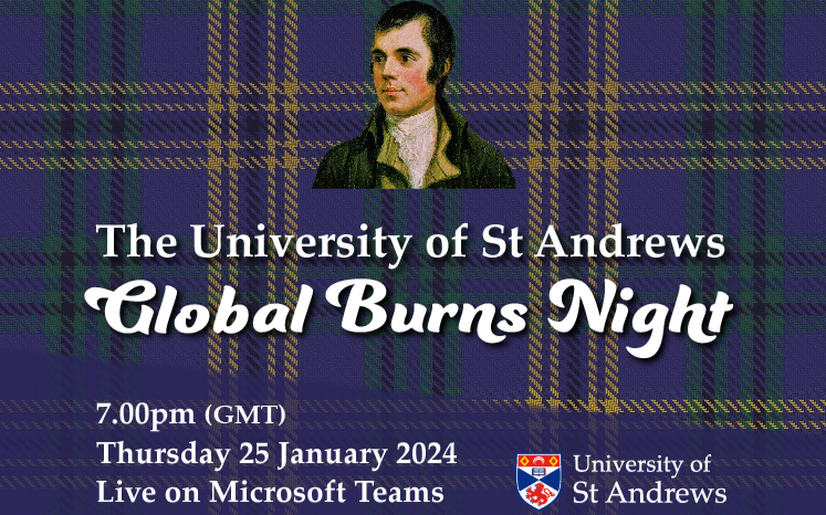 Tartan Burns Night graphic