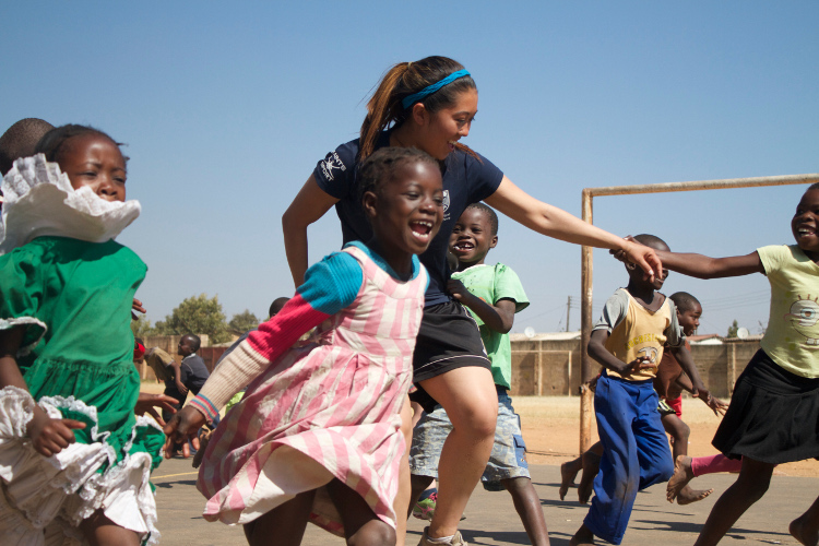 Happy children playing.