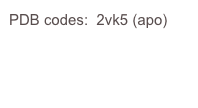 PDB codes:  2vk5 (apo)