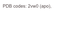 PDB codes: 2vw0 (apo), 