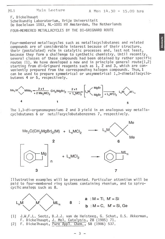 Scientific Programme